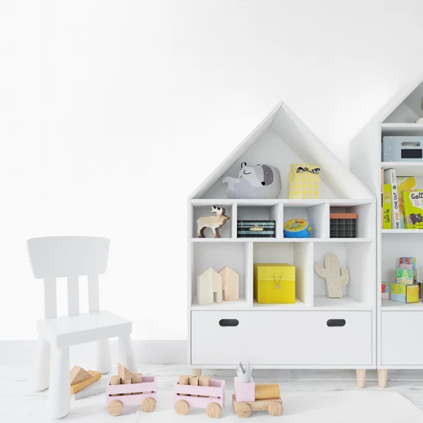 کاغذ دیواری کودک طرح ساده | سفید کد 12026